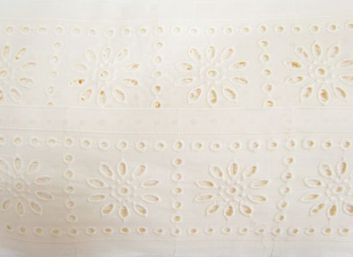 85mm Sunny Girl Broderie Anglaise Trim- Cream #228