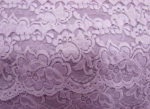 85mm Giselle Stretch Floral Lace Trim- Mauve #260