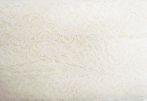 55mm Josephine Stretch Floral Lace Trim- Cream #270