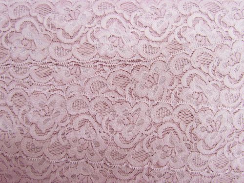 55mm Josephine Stretch Floral Lace Trim- French Rose #271