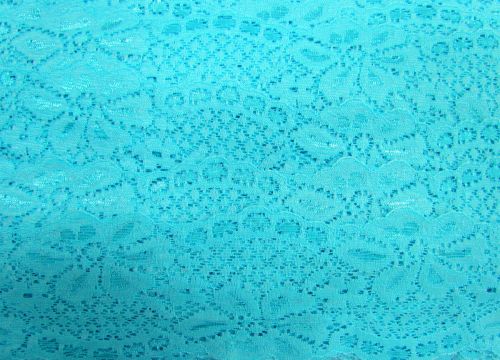 60mm Stretch Lace Trim- Clear Aqua #353