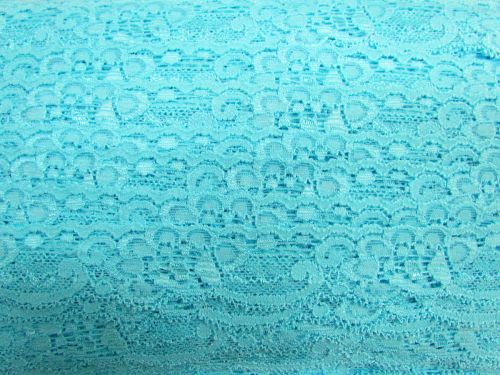 30mm Stretch Lace Trim- Lagoon Blue #364