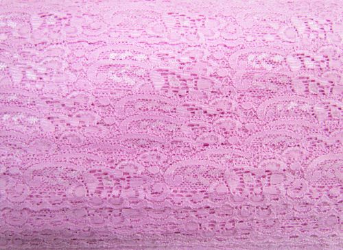 30mm Stretch Lace Trim- Rosey Pink #365