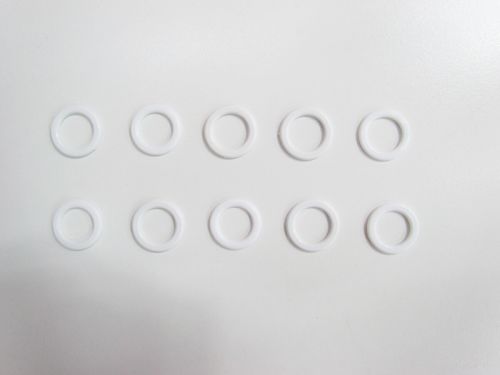 14mm Plastic White Lingerie Strap Rings RW327- Pack of 10