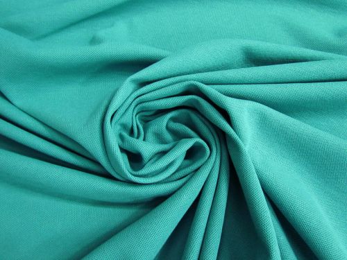 Australian Made Pique Jersey Knit- Fresh Teal #5140