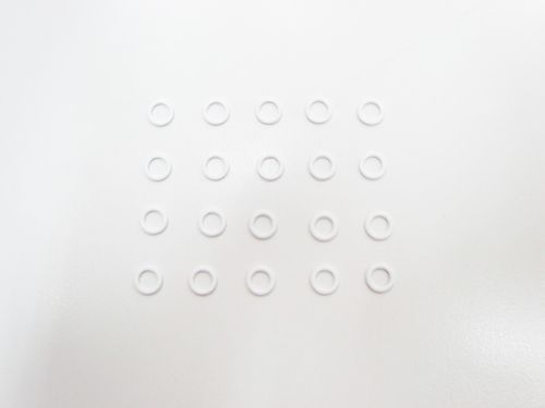 5mm Strap Rings Plastic White RW320- Pack of 20