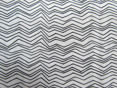 Monochrome Cotton- Zig Zag- Black on White DV3661