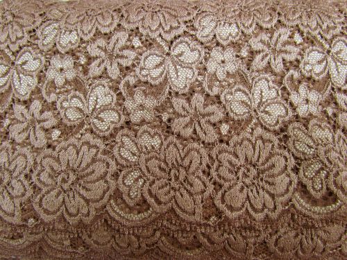 13cm Stretch Lace Trim- Tiramisu #581