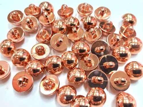 10mm Rose Gold Dome Fashion Button - FB244