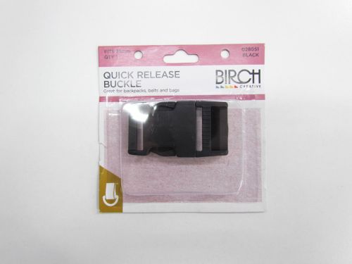 Quick Release Buckle- 25mm- Black