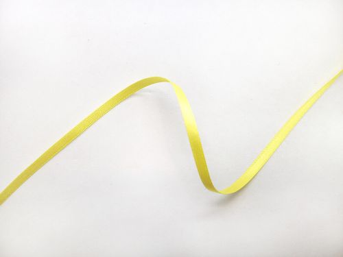 Double Sided Satin Ribbon- 5mm- 5 LEMON