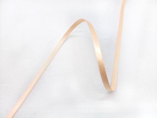 Double Sided Satin Ribbon- 5mm- 71 PEACH