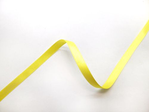 Double Sided Satin Ribbon- 10mm- 5 LEMON