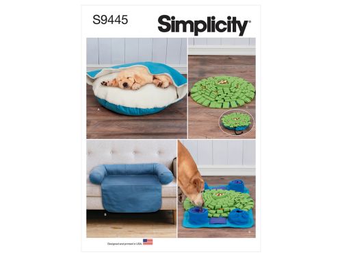 Simplicity Pattern S9445 PET BED, CHAIR COVR, MAT- Size OS (ONE SIZE)