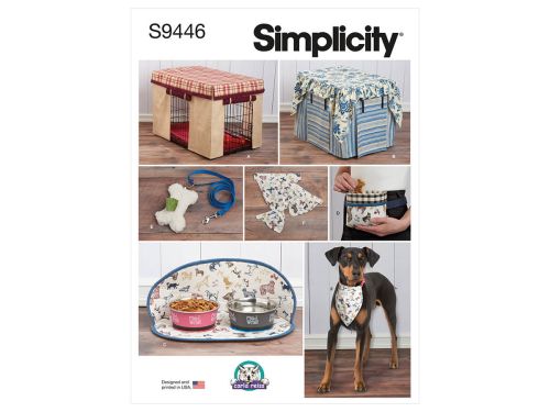 Simplicity Pattern S9446 PET CRATE COVER & ACCESS- Size OS (ONE SIZE)