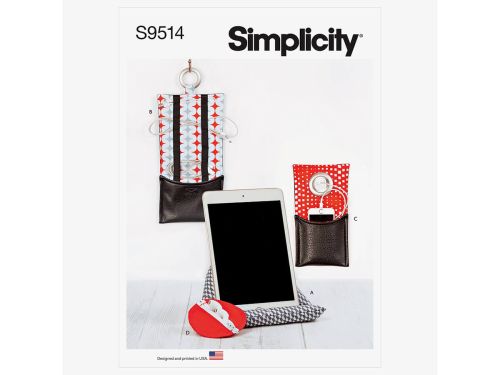 Simplicity Pattern S9514 Tech Accessories- Size OS (One Size Only)