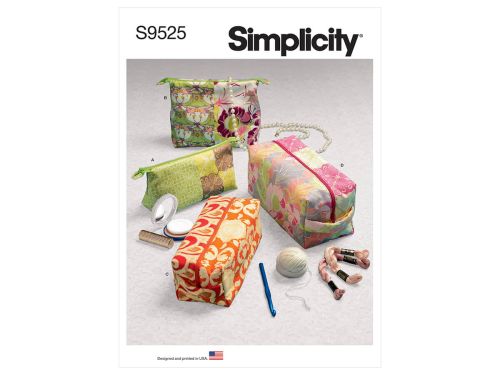 Simplicity Pattern S9525 Zippered Cases- Size OS (One Size Only)