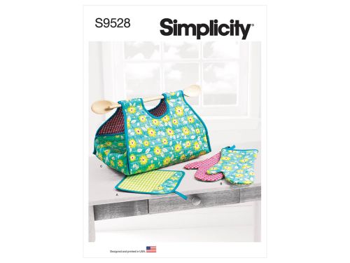 Simplicity Pattern S9528 Pot Holder, Mitt, Casserole Carrier- Size OS (One Size Only)