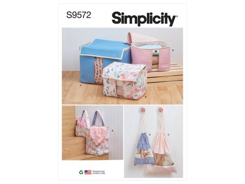 Simplicity Pattern S9572 Organizers- Size OS (One Size Only)