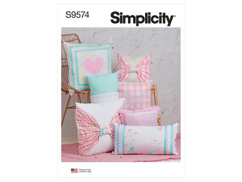 Simplicity Pattern S974 Pillows- Size OS (One Size Only)