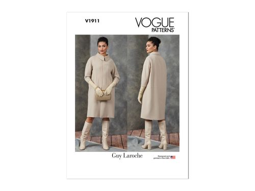 Vogue Pattern V1911 MISSES' COAT- Size Y(XSM-SML-MED)