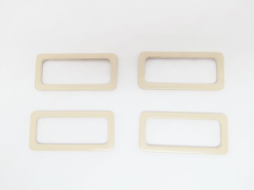 40mm Rectangle Ring Beige- 4pk- RW432