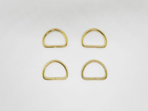 20mm D-ring Gold- 4pk- RW611