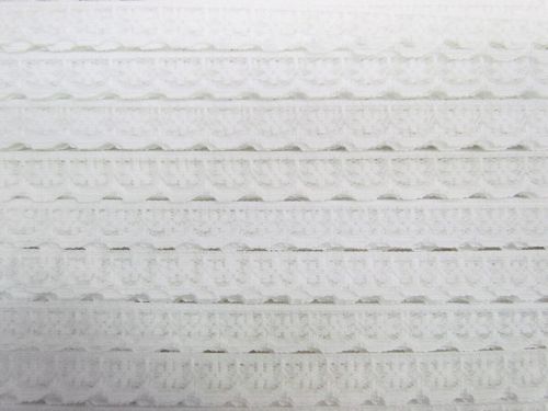 12mm Daisy Scalloped Lace Trim- White #T061