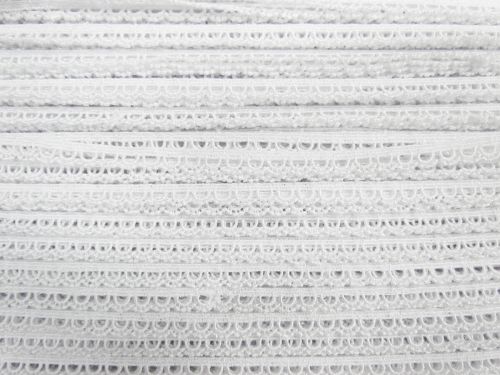 8mm Rising Sun Lace Trim- White #T121