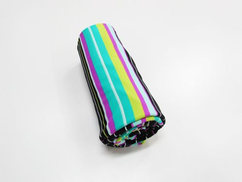 1m Mini Roll Remnant- Neon Light Stripe Spandex