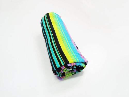 1m Mini Roll Remnant- All Of The Lights Stripe Spandex