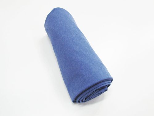 1m Mini Roll Remnant- Marle Look Sports Knit- Ocean Blue