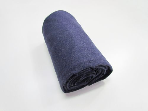 1m Mini Roll Remnant- Zen Active Spandex- Marine Blue Marle