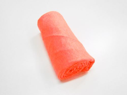 1m Mini Roll Remnant-Active Matte Spandex- Shocking Orange Marle