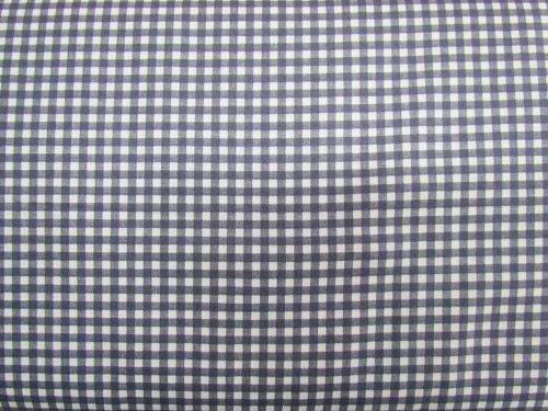 Gingham Check Cotton- Dark Grey
