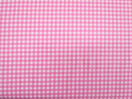 Gingham Check Cotton- Hot Pink