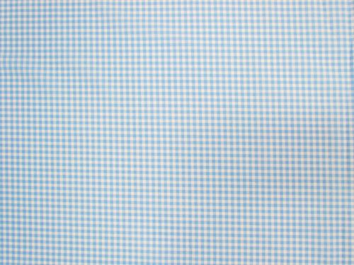 Gingham Check Cotton- Sky