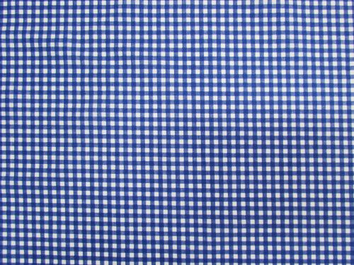 Gingham Check Cotton- Blue