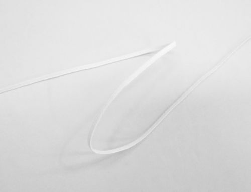 3mm Braided Elastic- White #T247