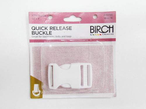 Quick Release Buckle- 25mm - White