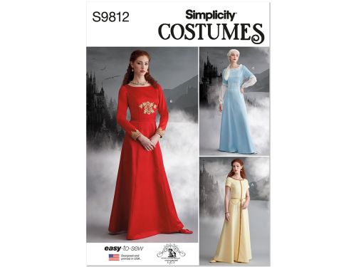 Simplicity Pattern S9812 Misses Costume- Size H5 (6-8-10-12-14)