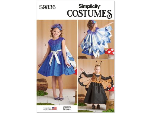 Simplicity Pattern S9836 Child / Girl Costume- Size HH (3-4-5-6)