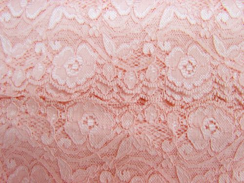 75mm Pink Blossom Stretch Lace #T286