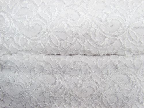 90mm White Garden Stretch Lace #T287