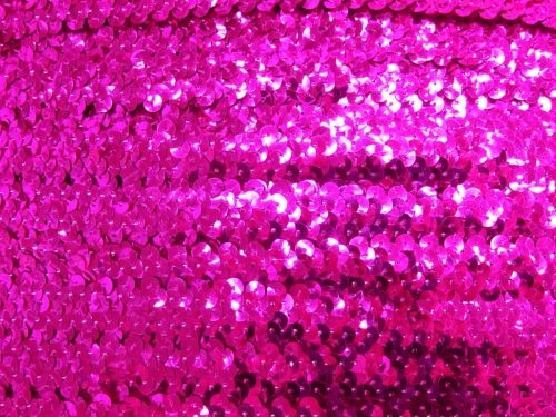 Stretch Sequin Trim- 2 Row- Magenta #T306