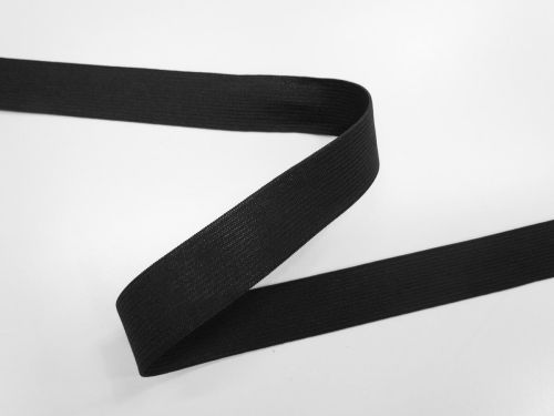 25mm Soft Elastic- Black #T394