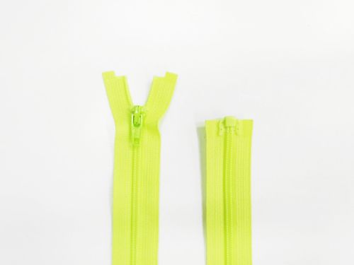 70cm YKK Open End No.3 Zip- Neon Green #TRW156