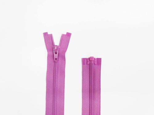 70cm YKK Open End No.3 Zip- Mauve #TRW172