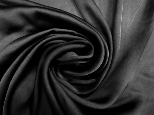 Satin Chiffon- Florence Black #10980