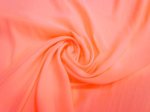 25m Roll of Peachskin Faille- Hot Coral #3197